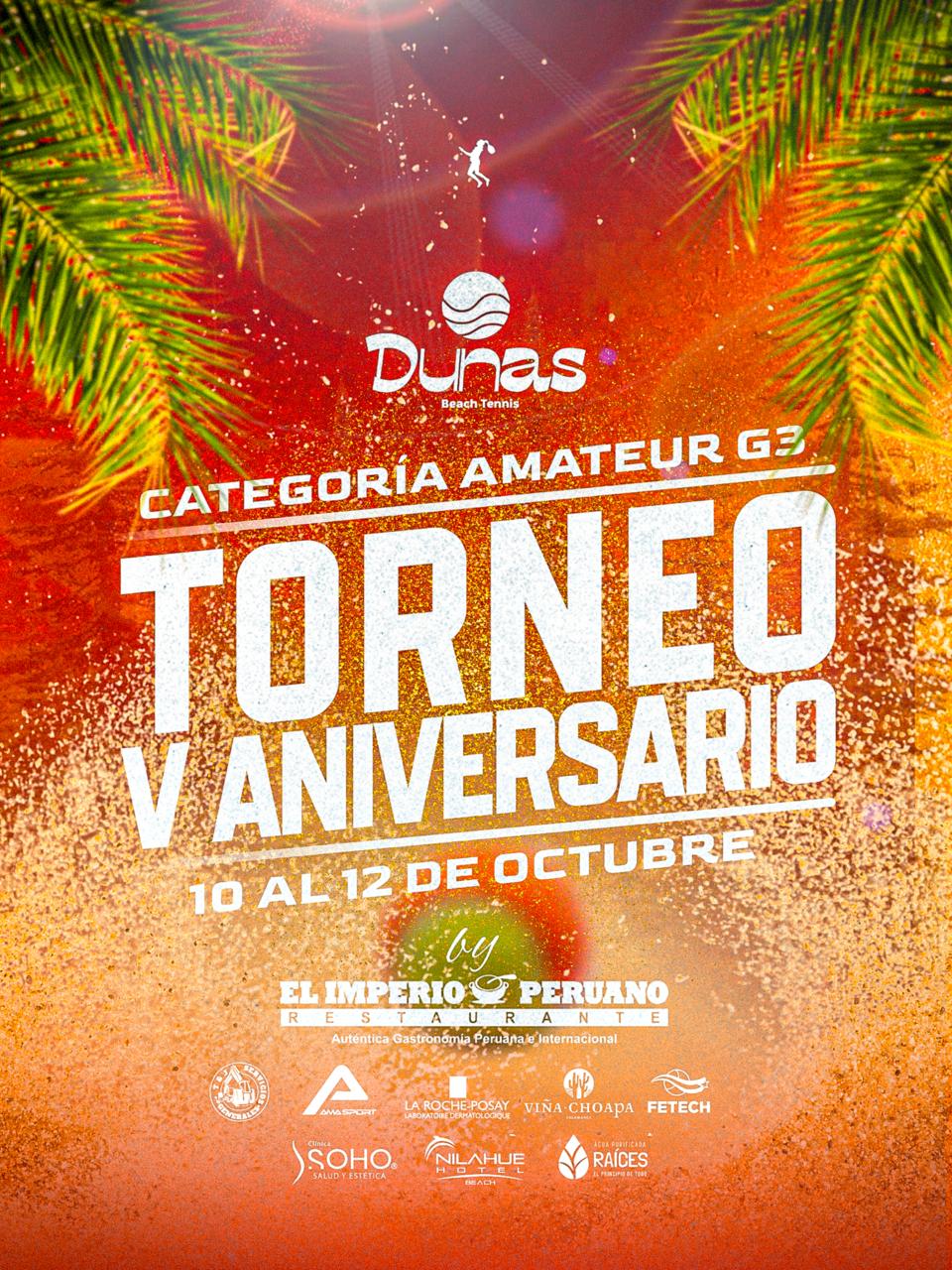 Afiche Amateur G3 V Aniversario Dunas 2025